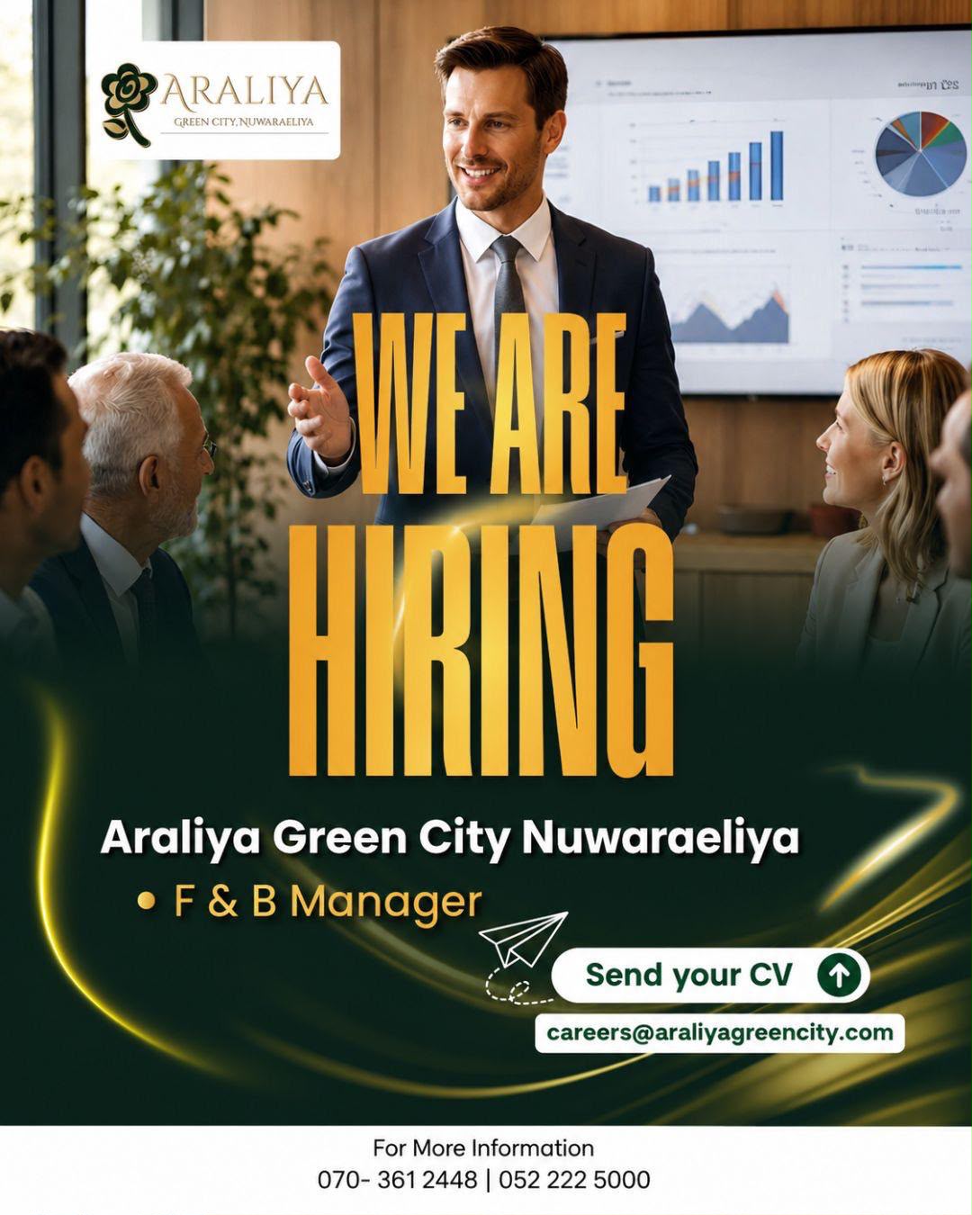 Vacancy for F & B Manager job image