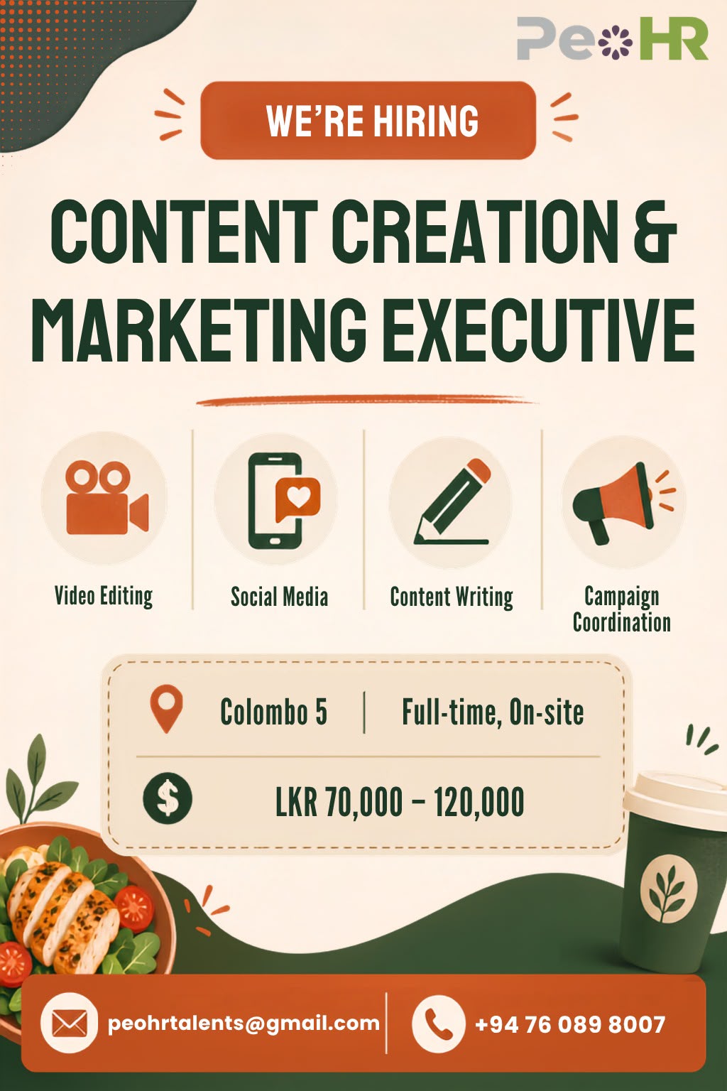 Content Creator & Marketing Executive job image