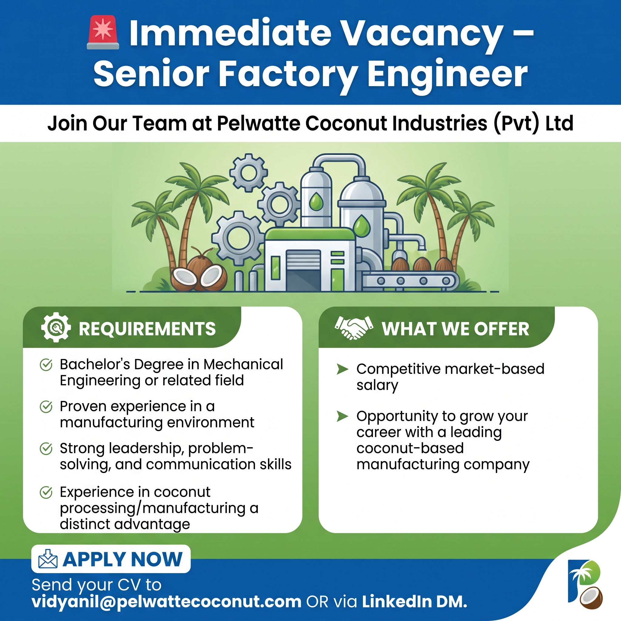Pelwatte Coconut Industries (Pvt) Ltd  logo