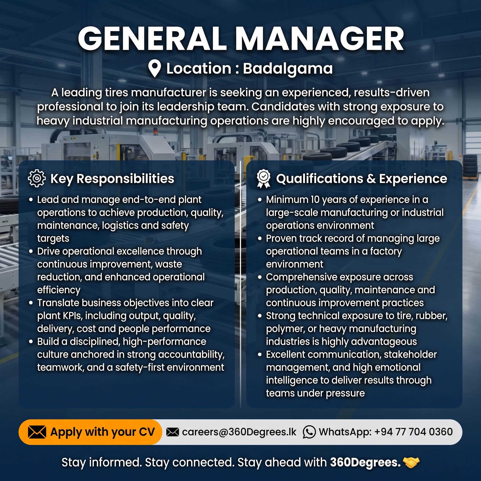 GENERAL MANAGER job image