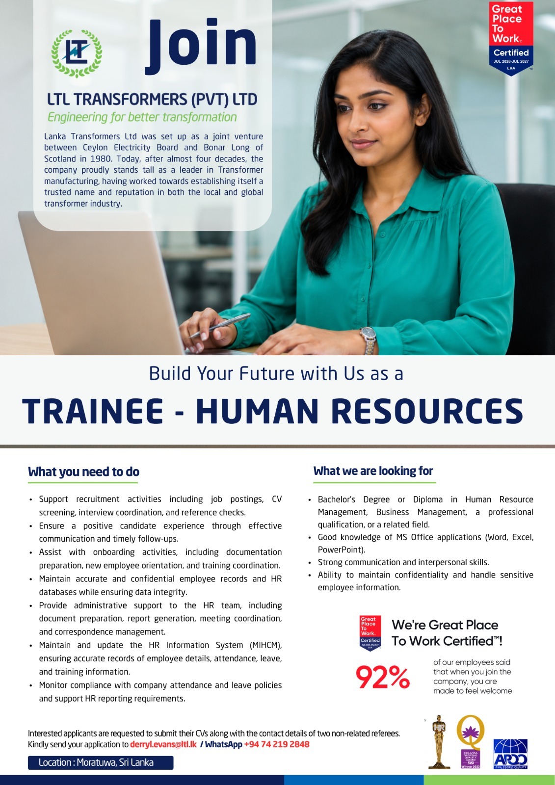 Trainee Human Resources job image